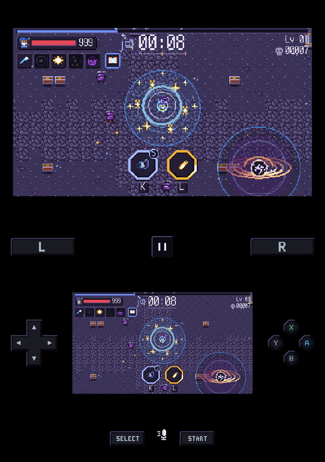 iOS Duo · open · horizontal hinge · DS layout preview.