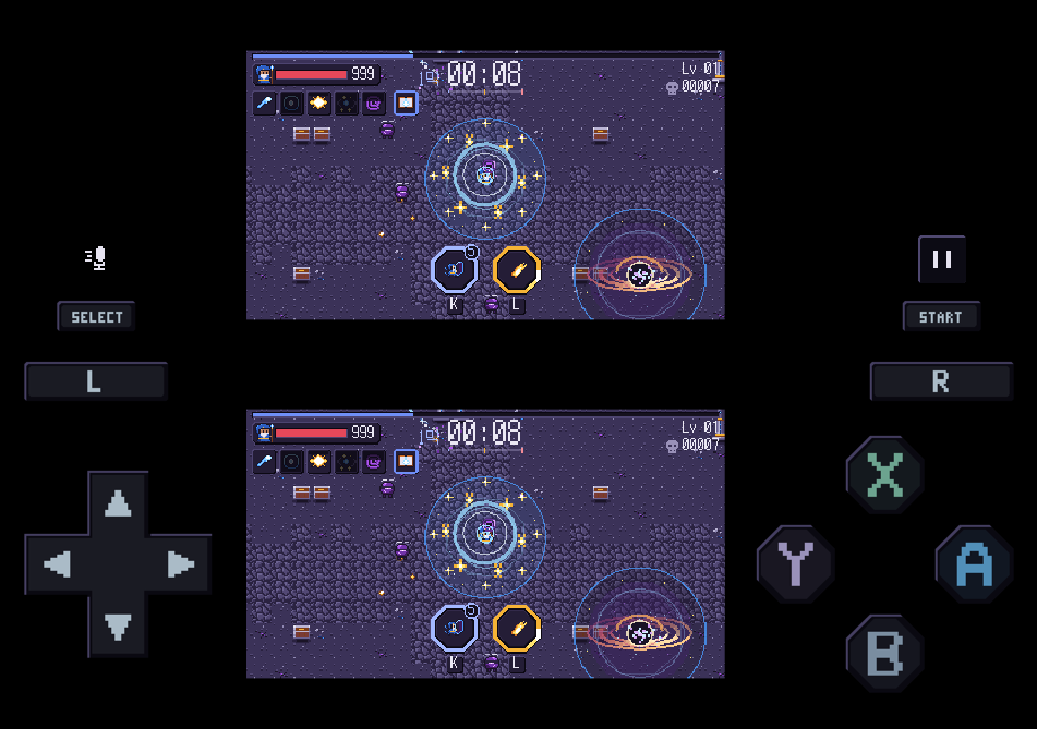 iOS Duo · open · vertical hinge · DS layout preview.