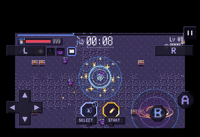 iOS Duo · outer display · landscape · GBA layout preview.
