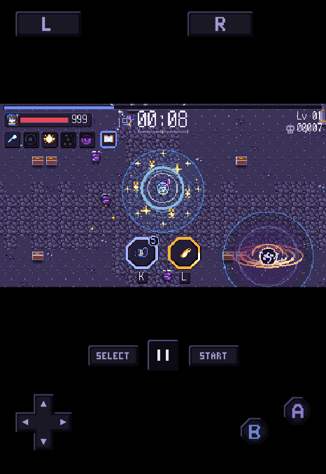 iOS Duo · outer display · portrait · GBA layout preview.